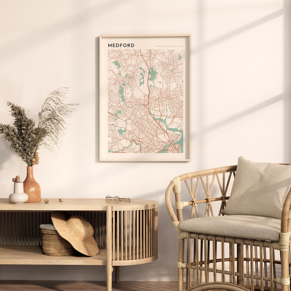 medford, massachusetts map poster - image 3