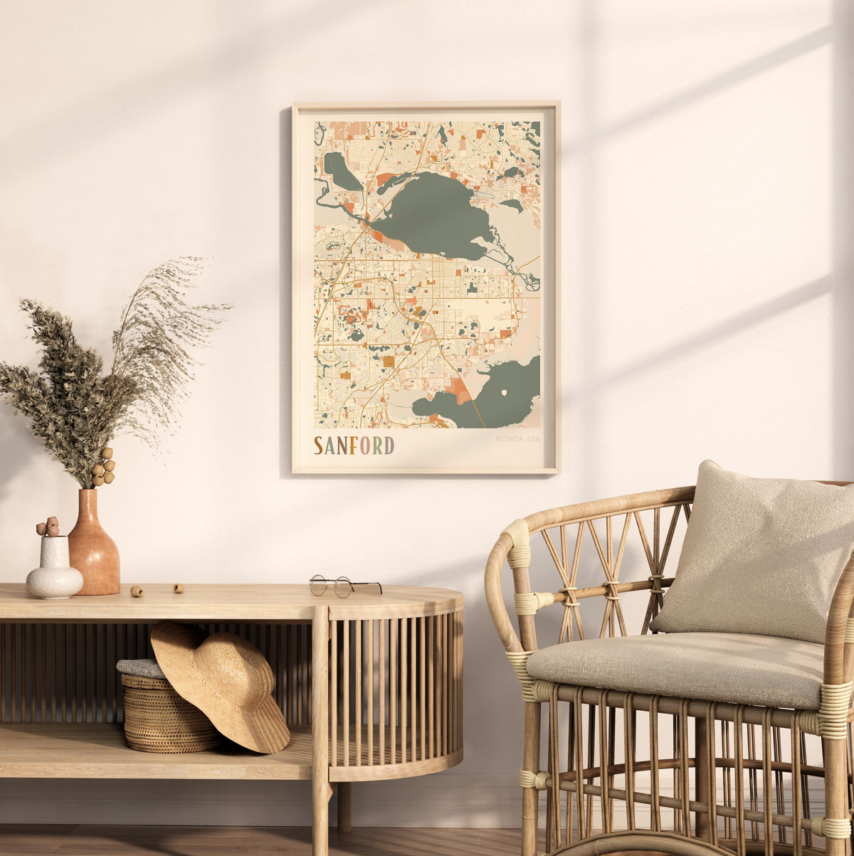 sanford, florida map poster - image 3