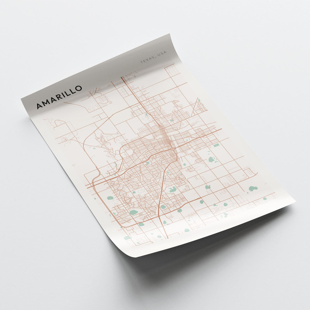amarillo, texas map poster - image 4