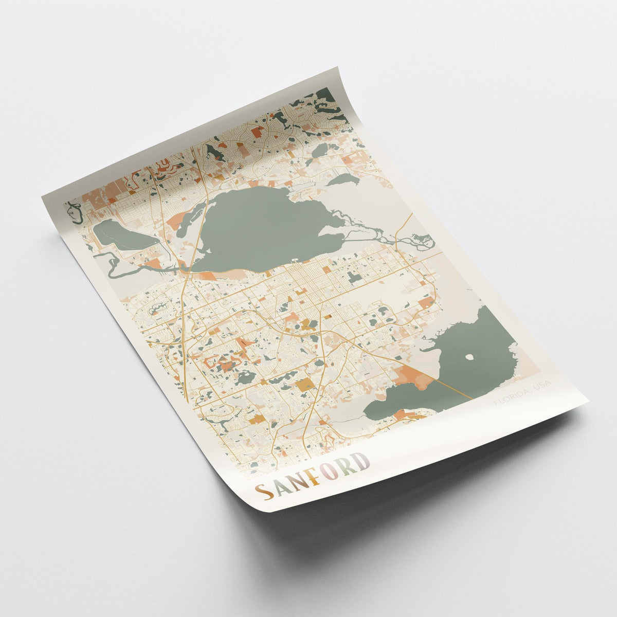 sanford, florida map poster - image 4