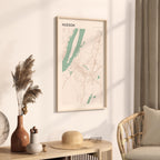 hudson, new york map poster - image 2
