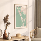 st. pete beach, florida map poster - image 2