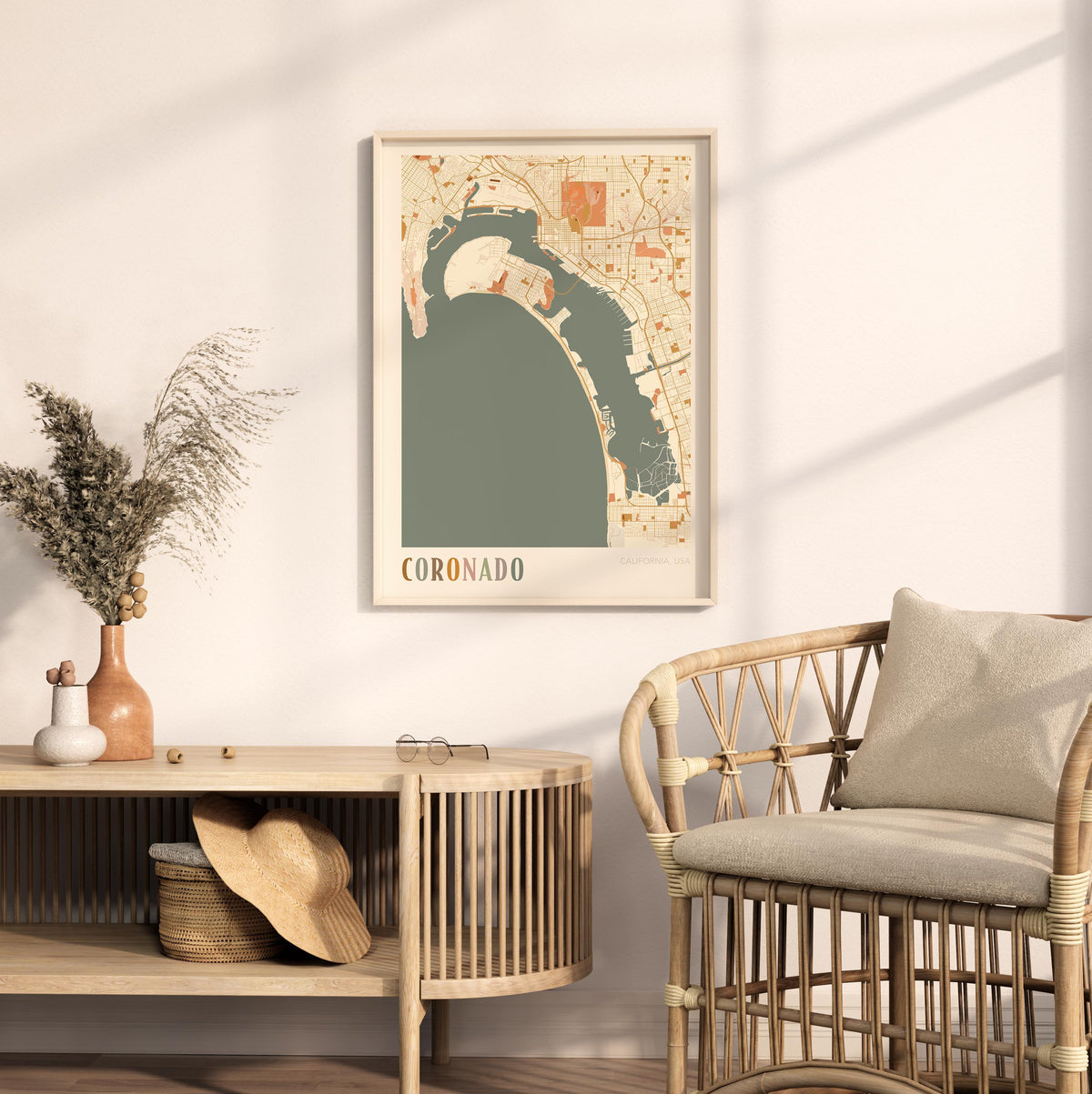 coronado, california map poster - image 3