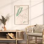hudson, new york map poster - image 3