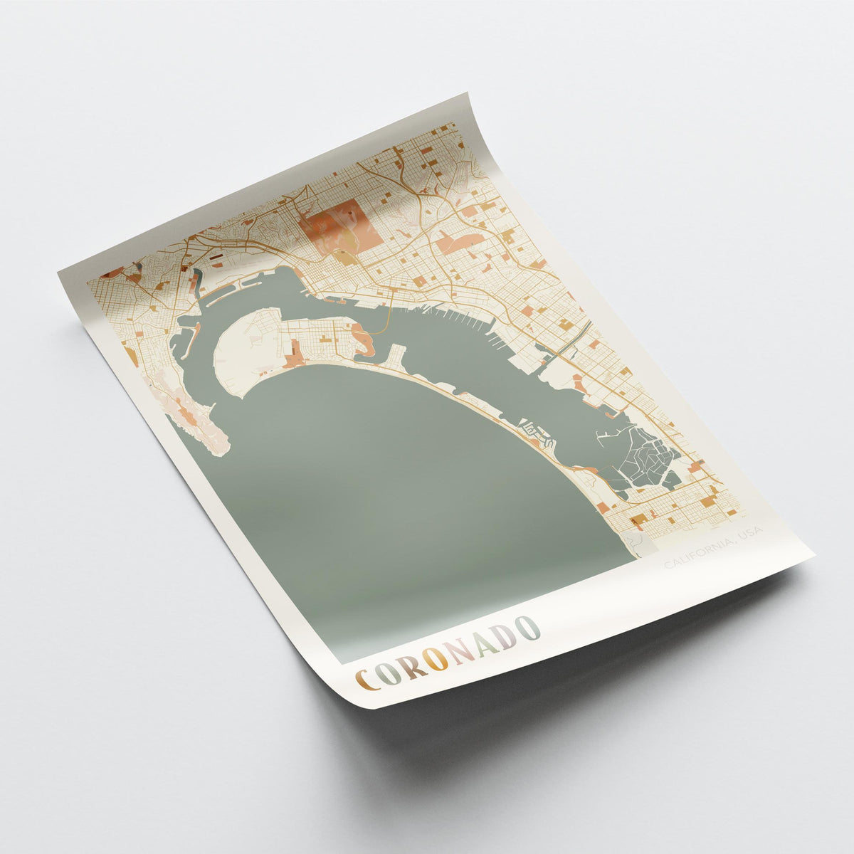 coronado, california map poster - image 4