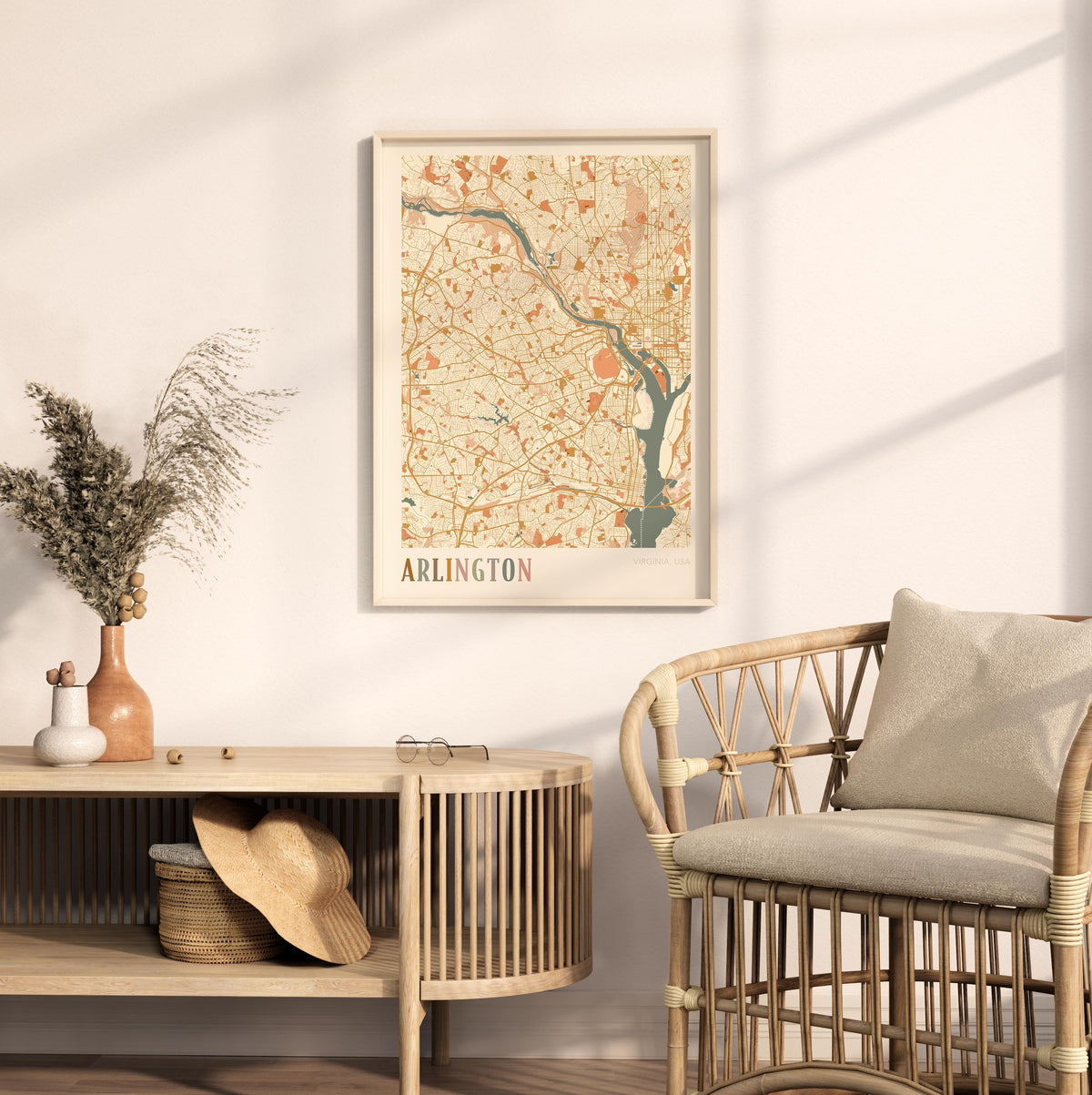 arlington, virginia map poster - image 3