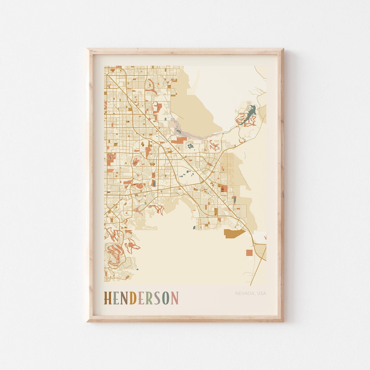 henderson, nevada map poster - image 1