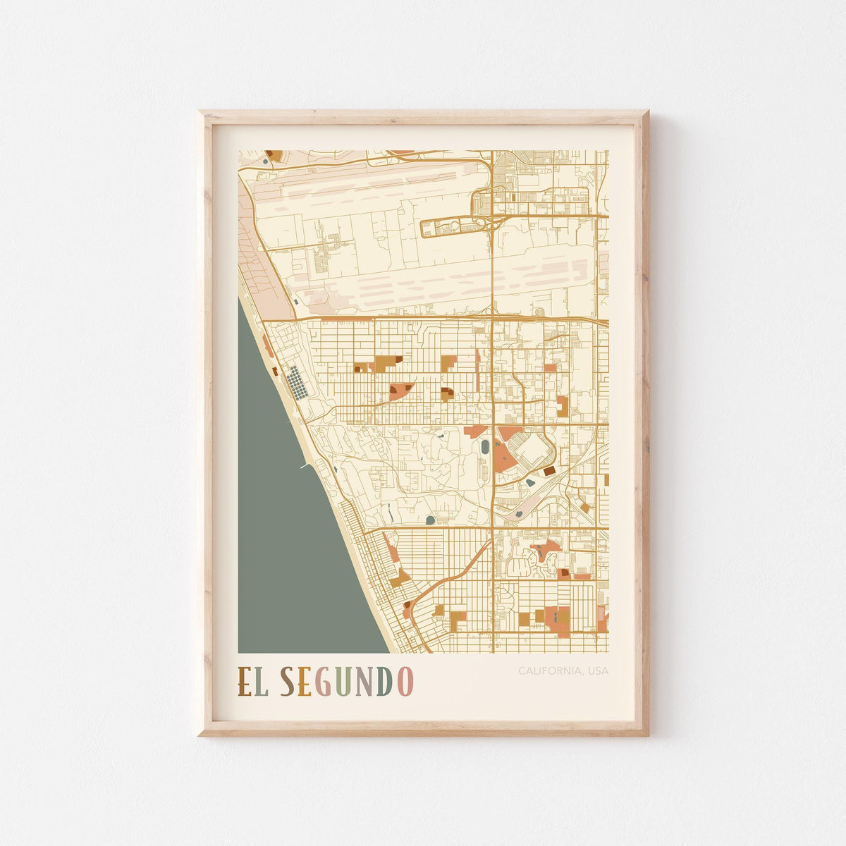 el segundo, california map poster - image 1