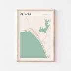 cayucos, california map poster - image 1