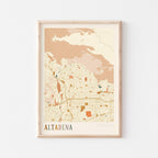 altadena, california map poster - image 1