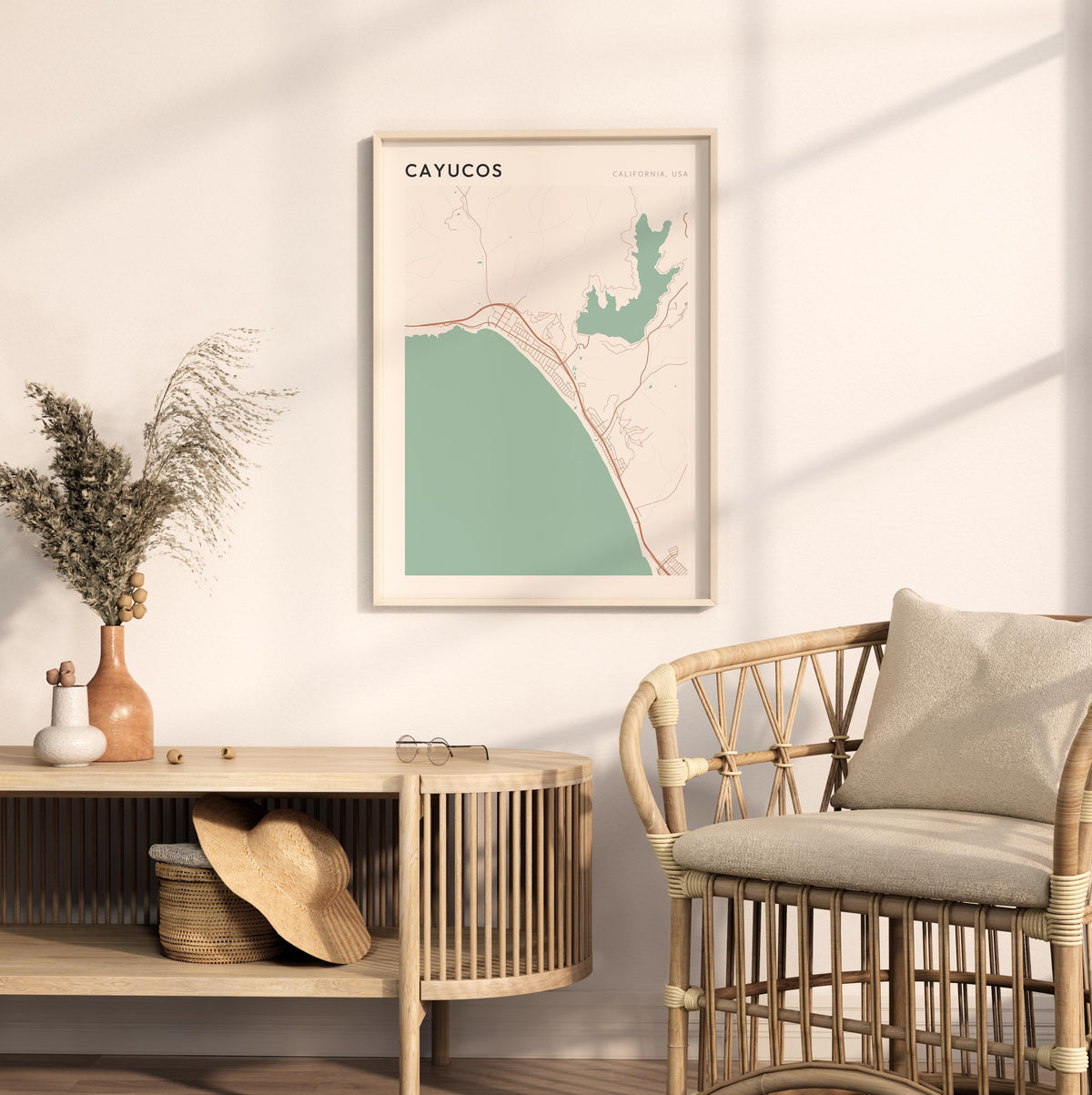 cayucos, california map poster - image 3