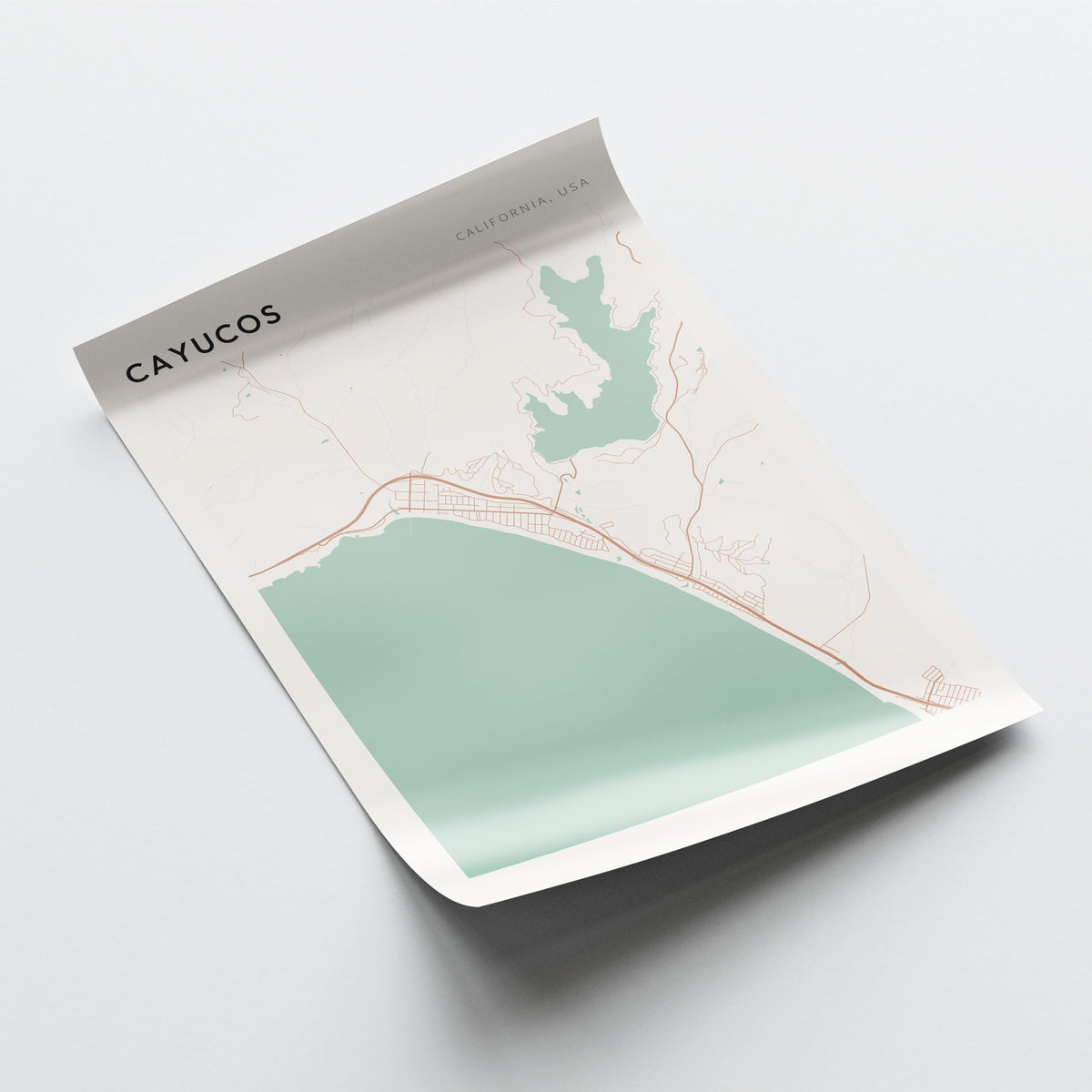 cayucos, california map poster - image 4