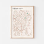 mission viejo, california map poster - image 1