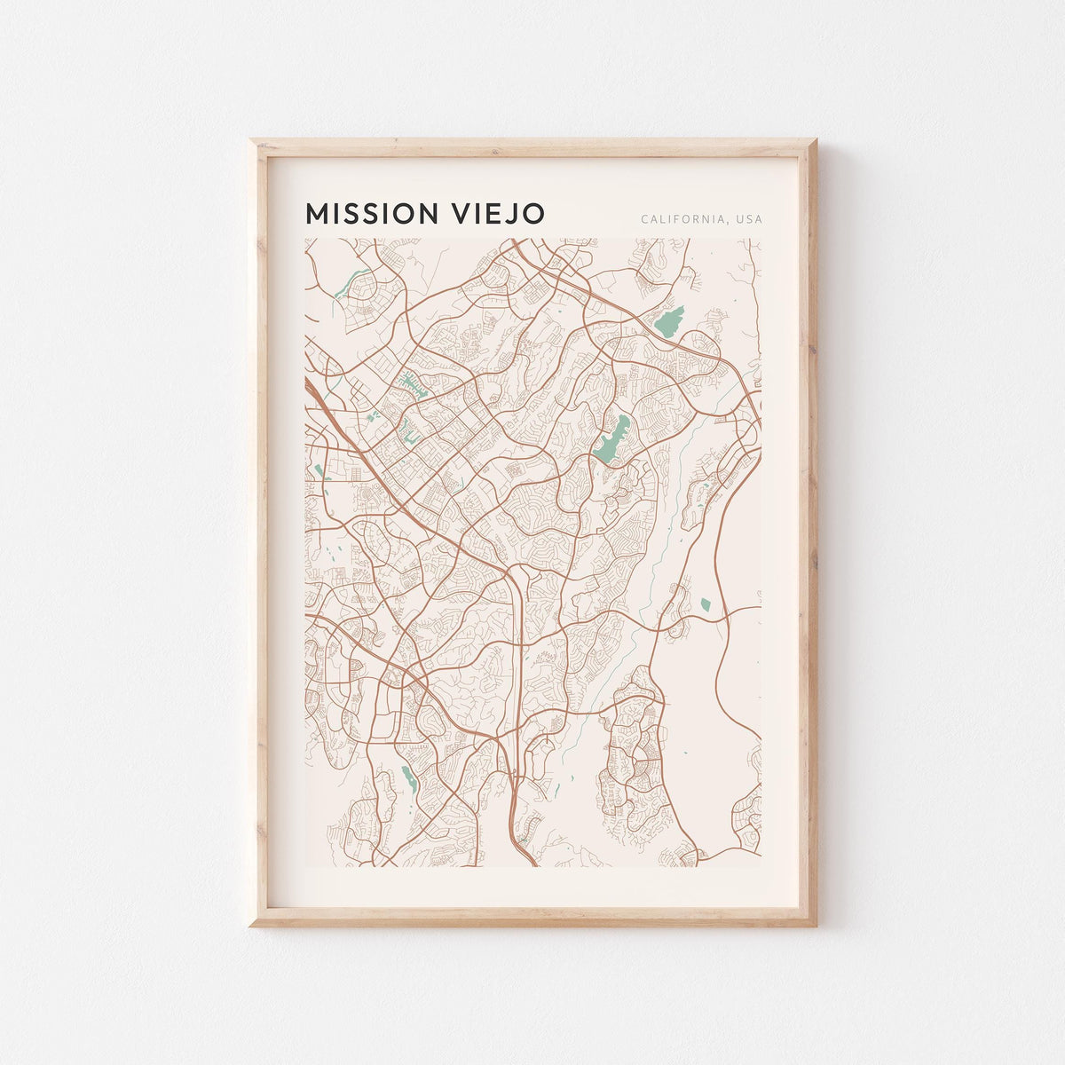 mission viejo, california map poster - image 1