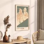 east hampton, new york map poster - image 2