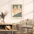 east hampton, new york map poster - image 3