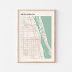 vero beach, florida map poster - image 1