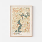 jacksonville, florida map poster - image 1