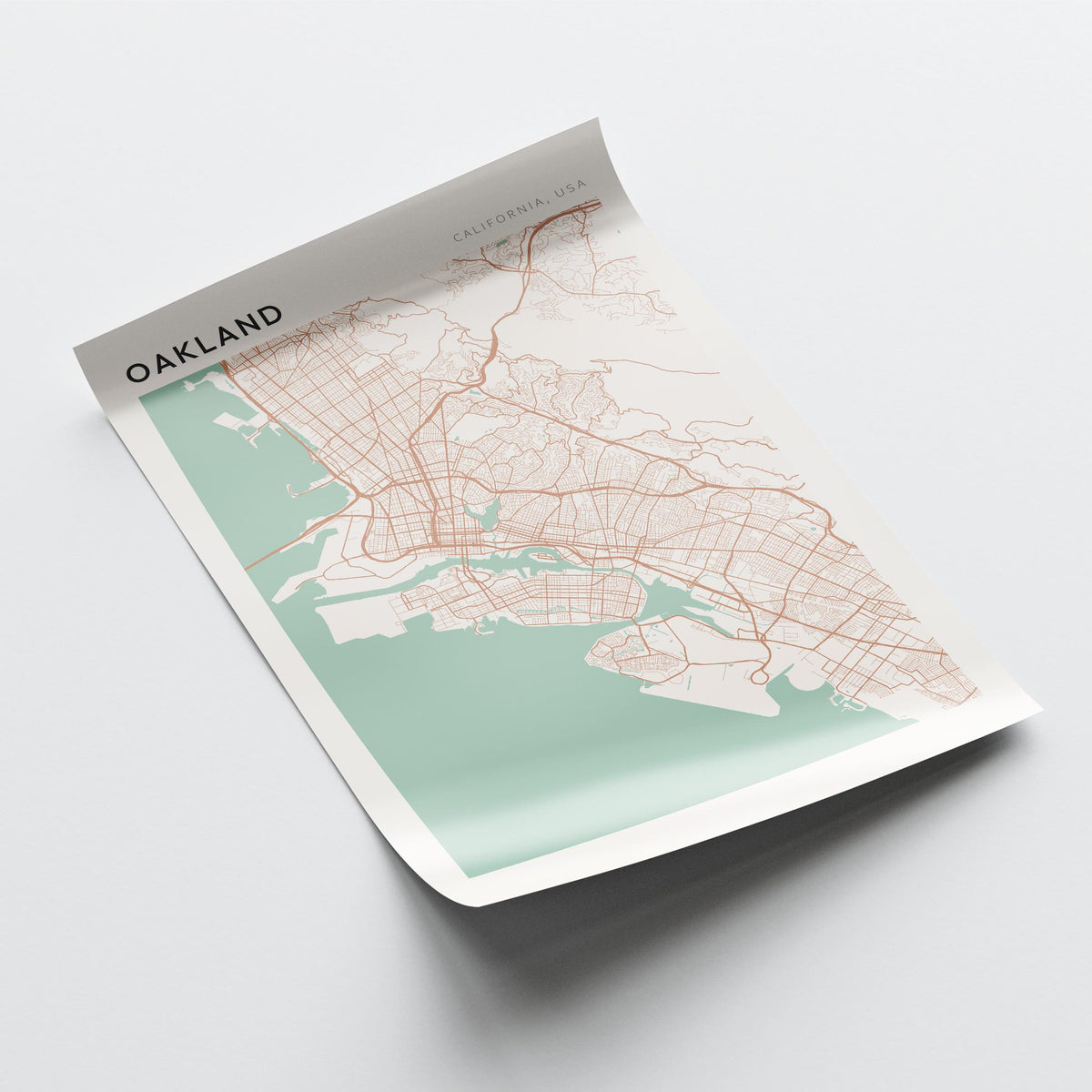 oakland, california map poster - image 4