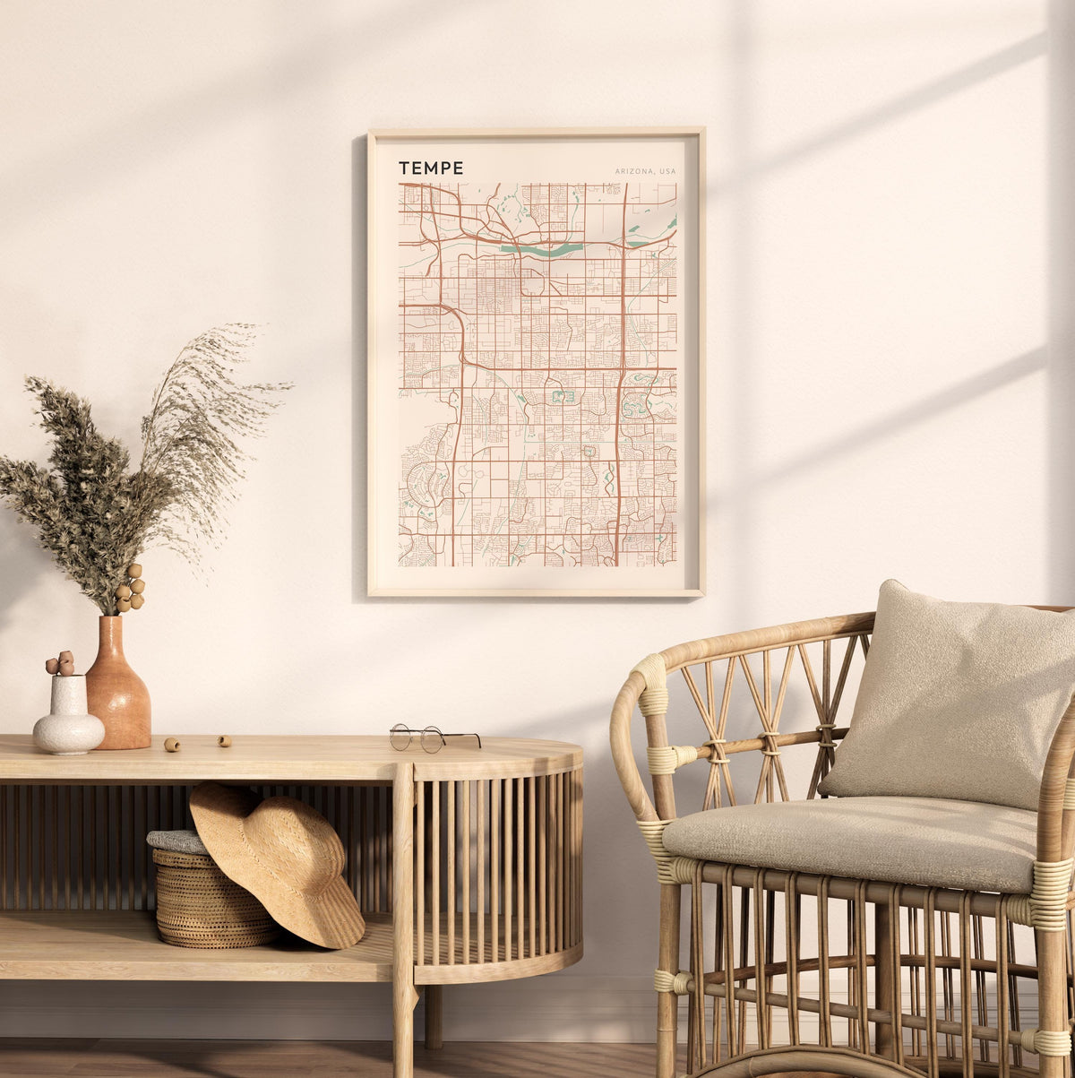 tempe, arizona map poster - image 3