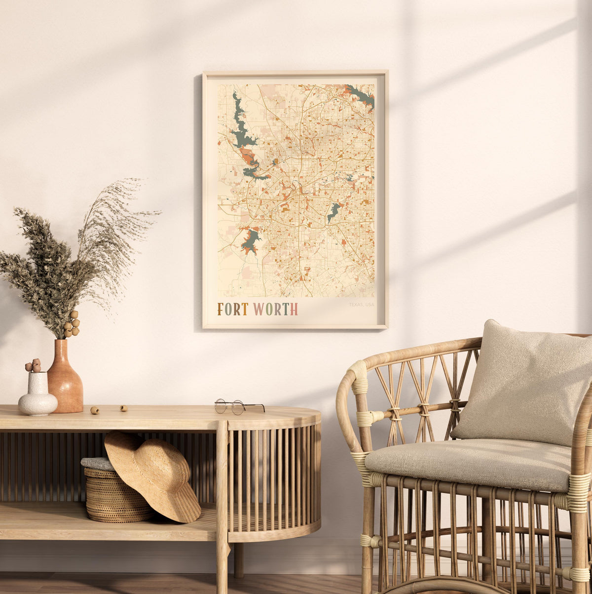 fort worth, texas map poster - image 3