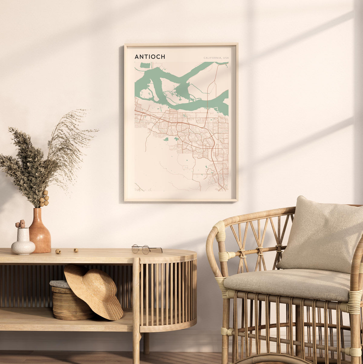 antioch, california map poster - image 3