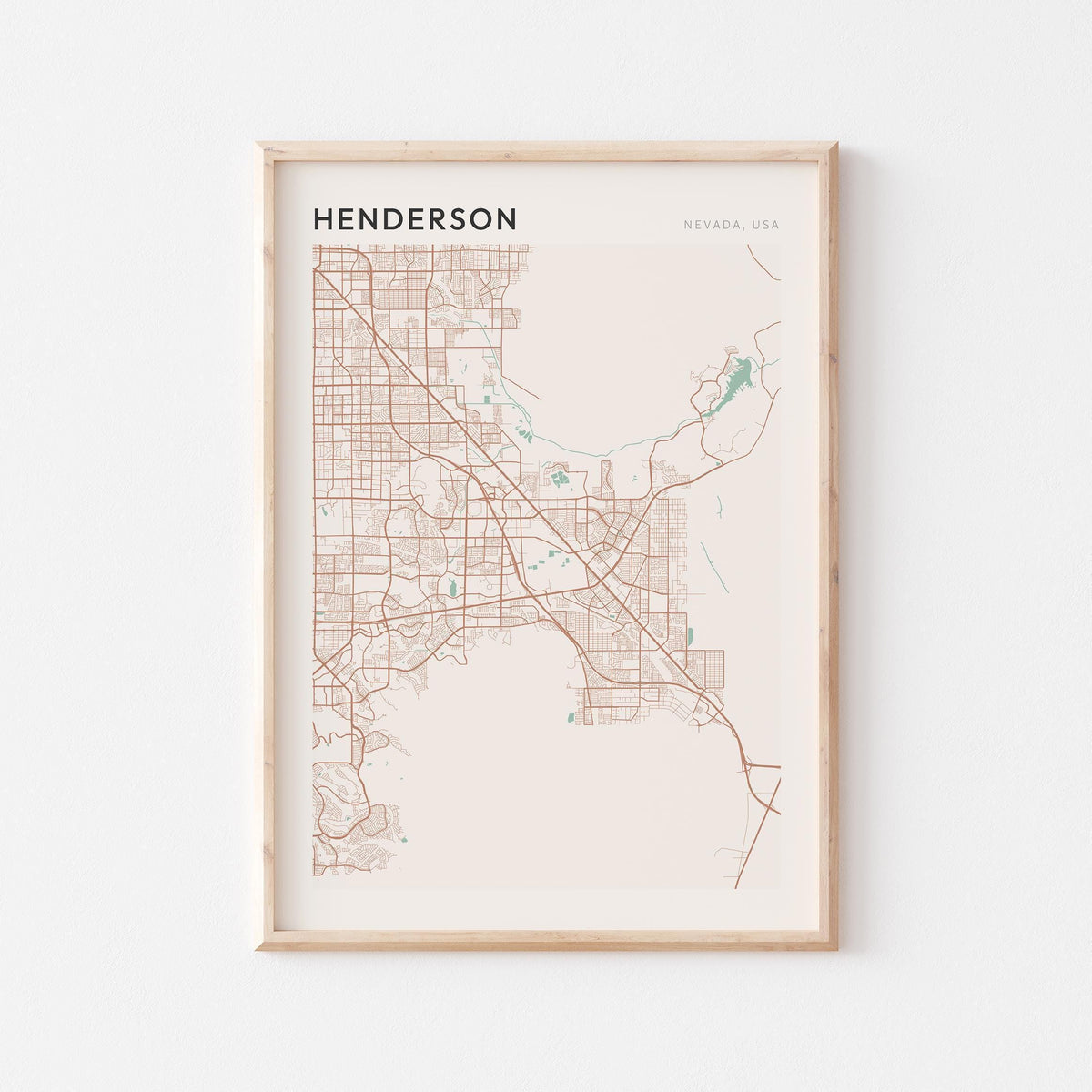 henderson, nevada map poster - image 1