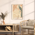 rockland county, new york map poster - image 3