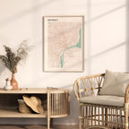 detroit, michigan map poster - image 3