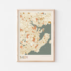 salem, massachusetts map poster - image 1