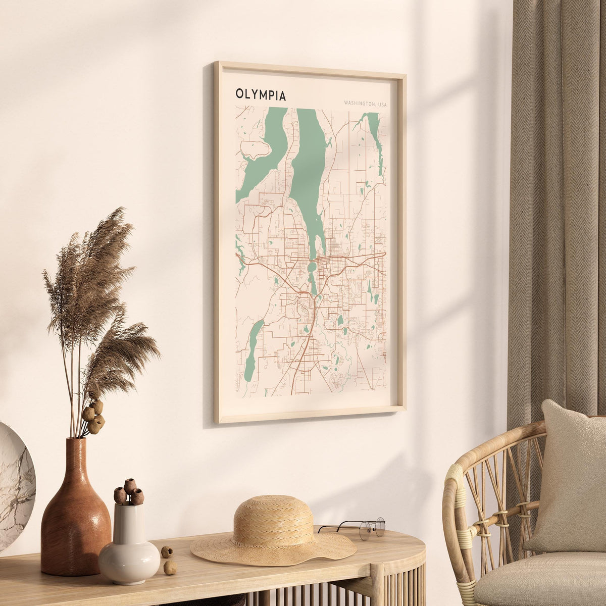 olympia, washington map poster - image 2