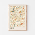 joliet, illinois map poster - image 1