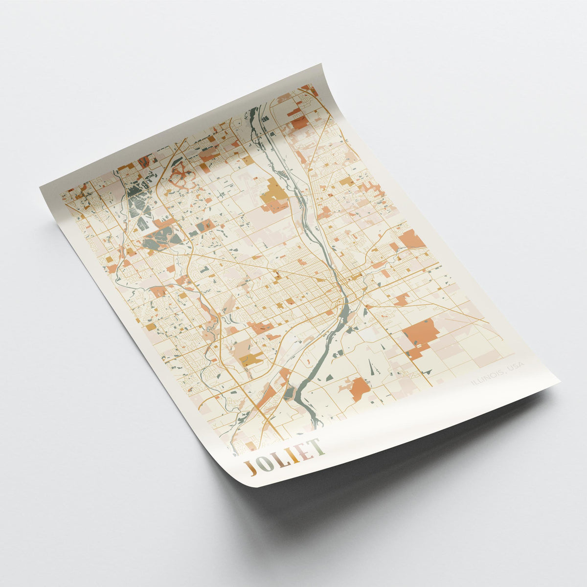 joliet, illinois map poster - image 4