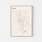ukiah, california map poster - image 1