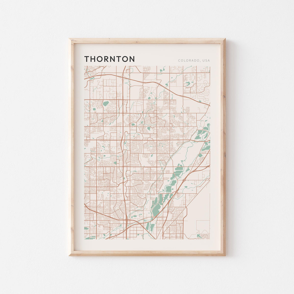 thornton, colorado map poster - image 1