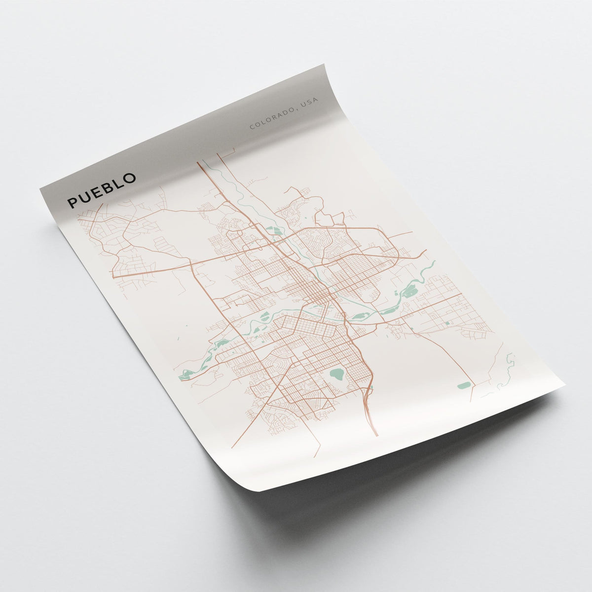 pueblo, colorado map poster - image 4
