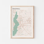 rockwall, texas map poster - image 1