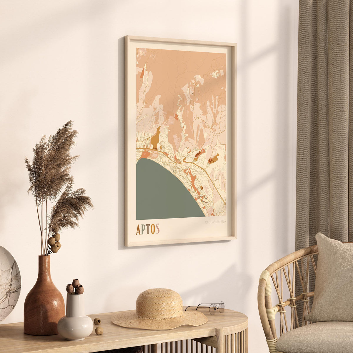 aptos, california map poster - image 2