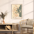 portland, maine map poster - image 3