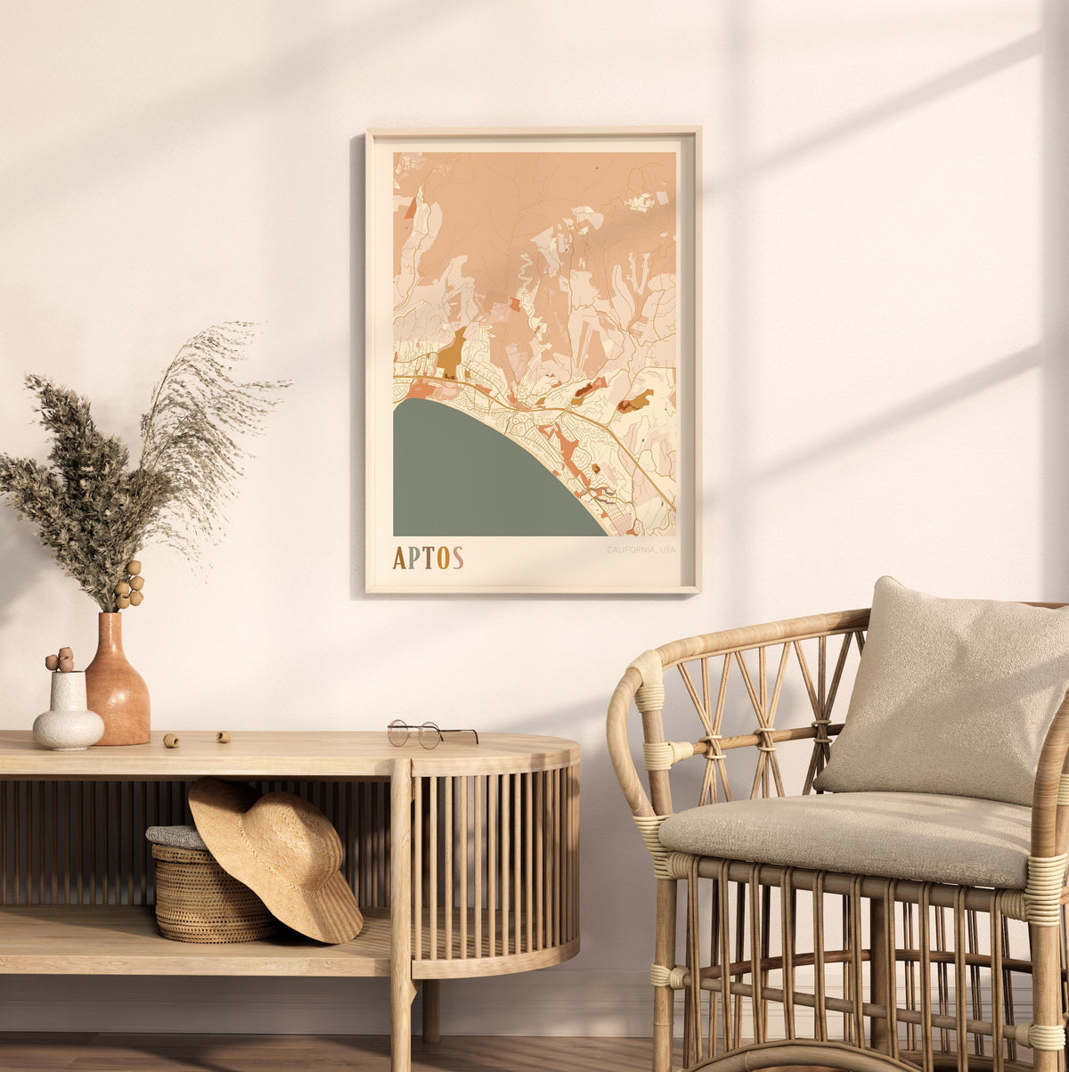 aptos, california map poster - image 3