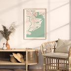 folly beach, south carolina map poster - image 3