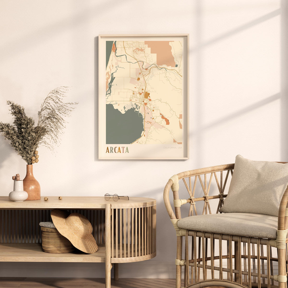 arcata, california map poster - image 3