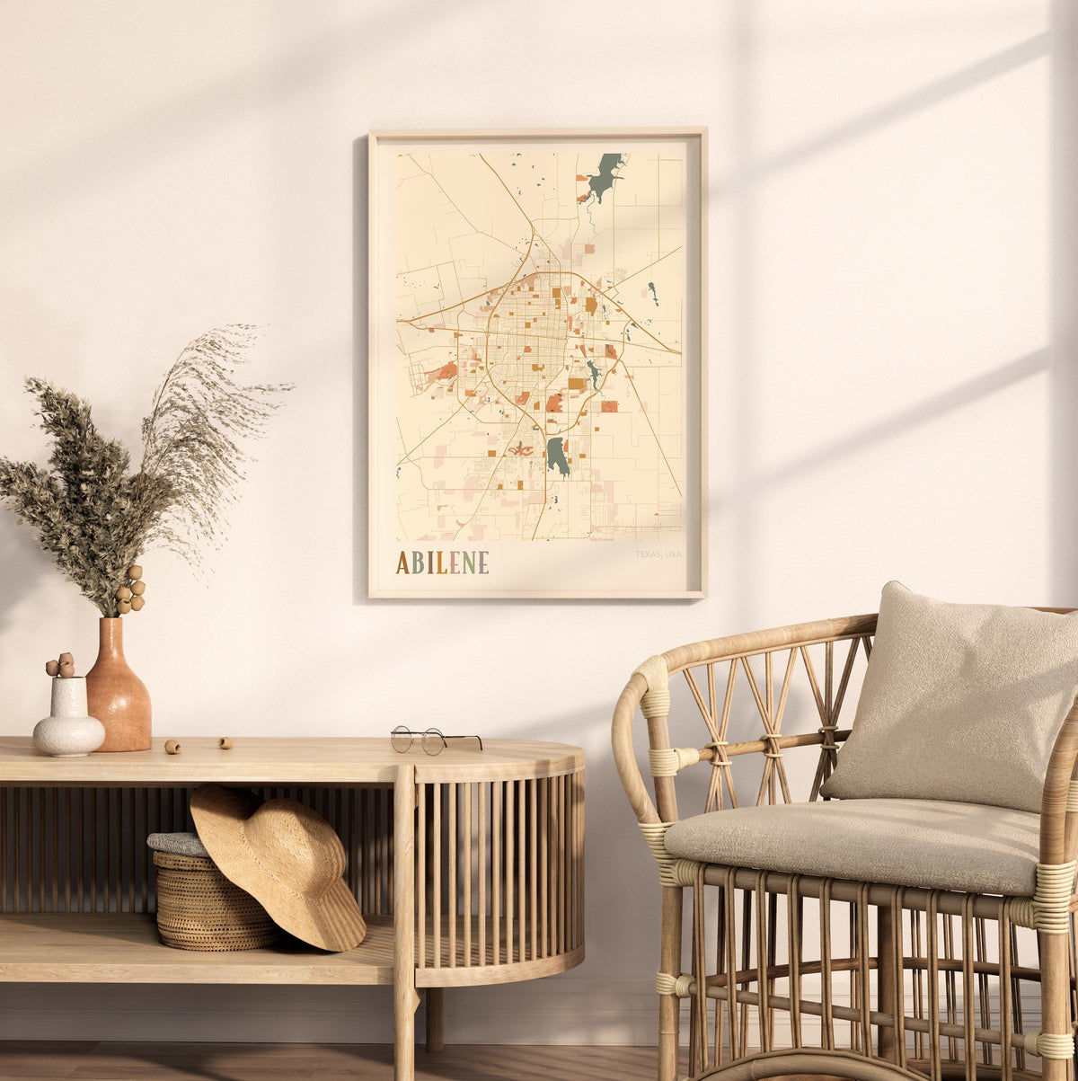 abilene, texas map poster - image 3