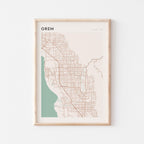 orem, utah map poster - image 1