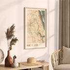 port st. lucie, florida map poster - image 2