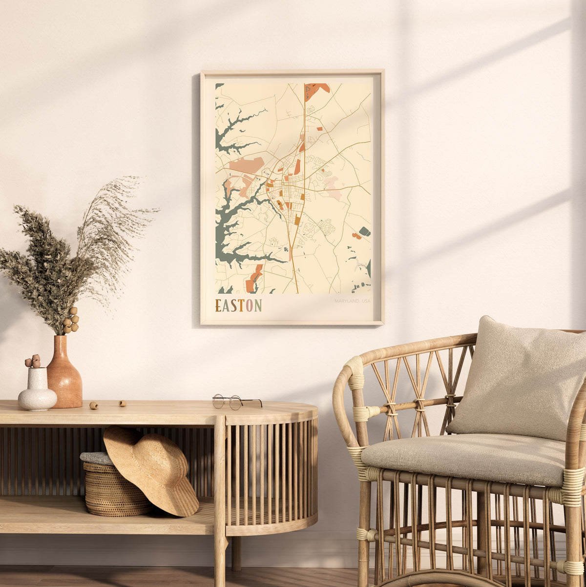 easton, maryland map poster - image 3