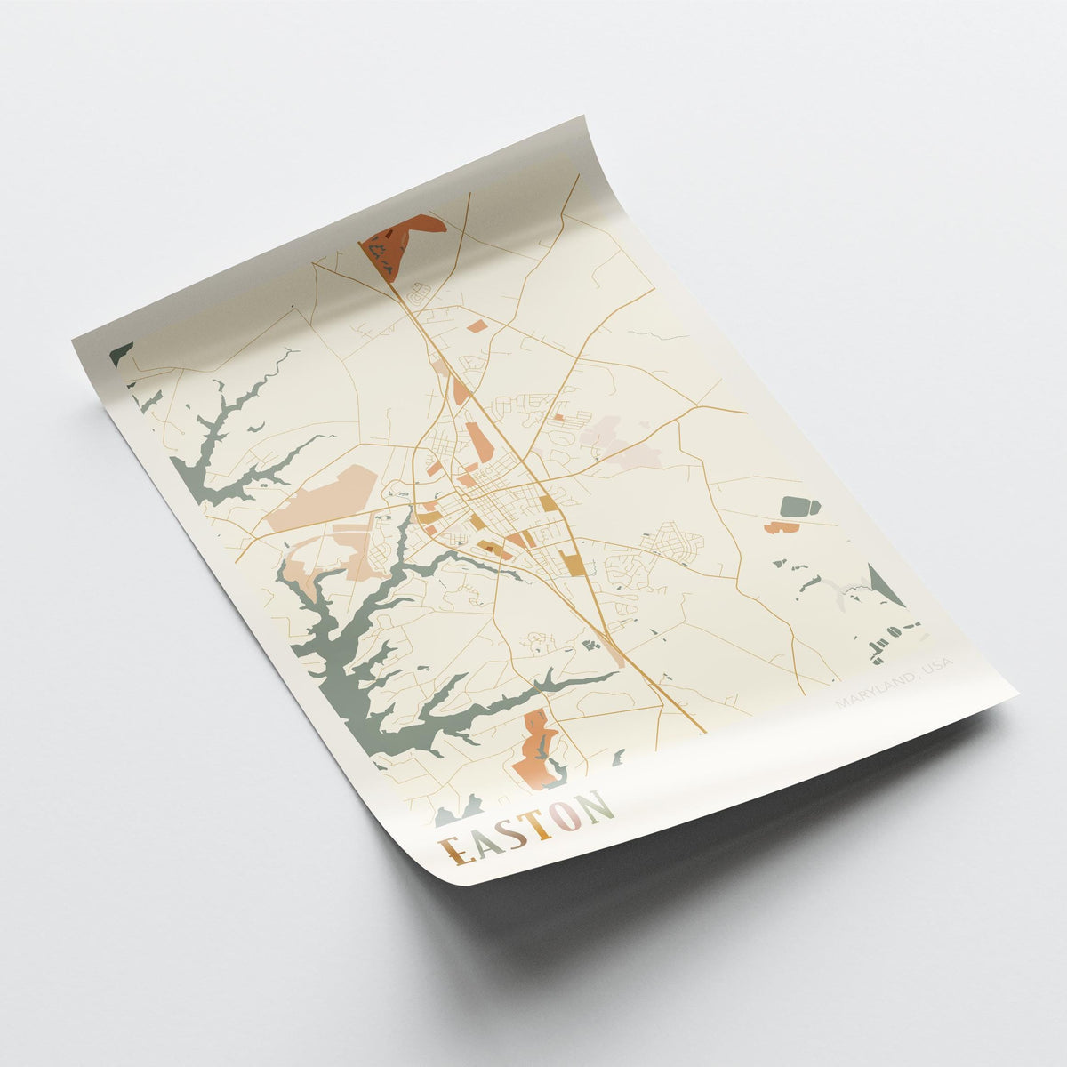 easton, maryland map poster - image 4