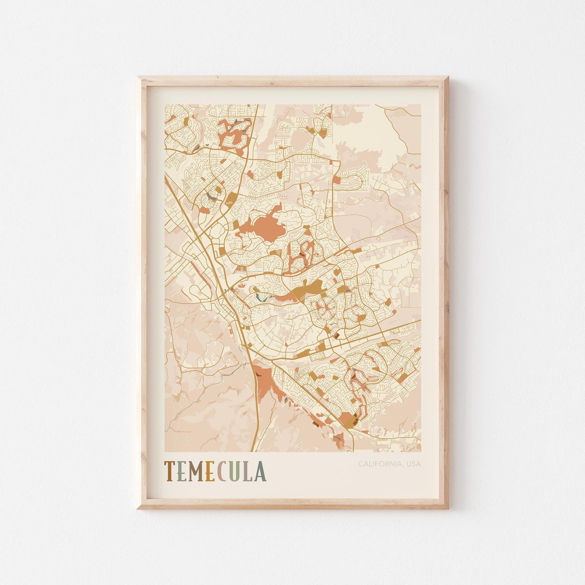temecula, california map poster - image 1