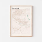 palmdale, california map poster - image 1