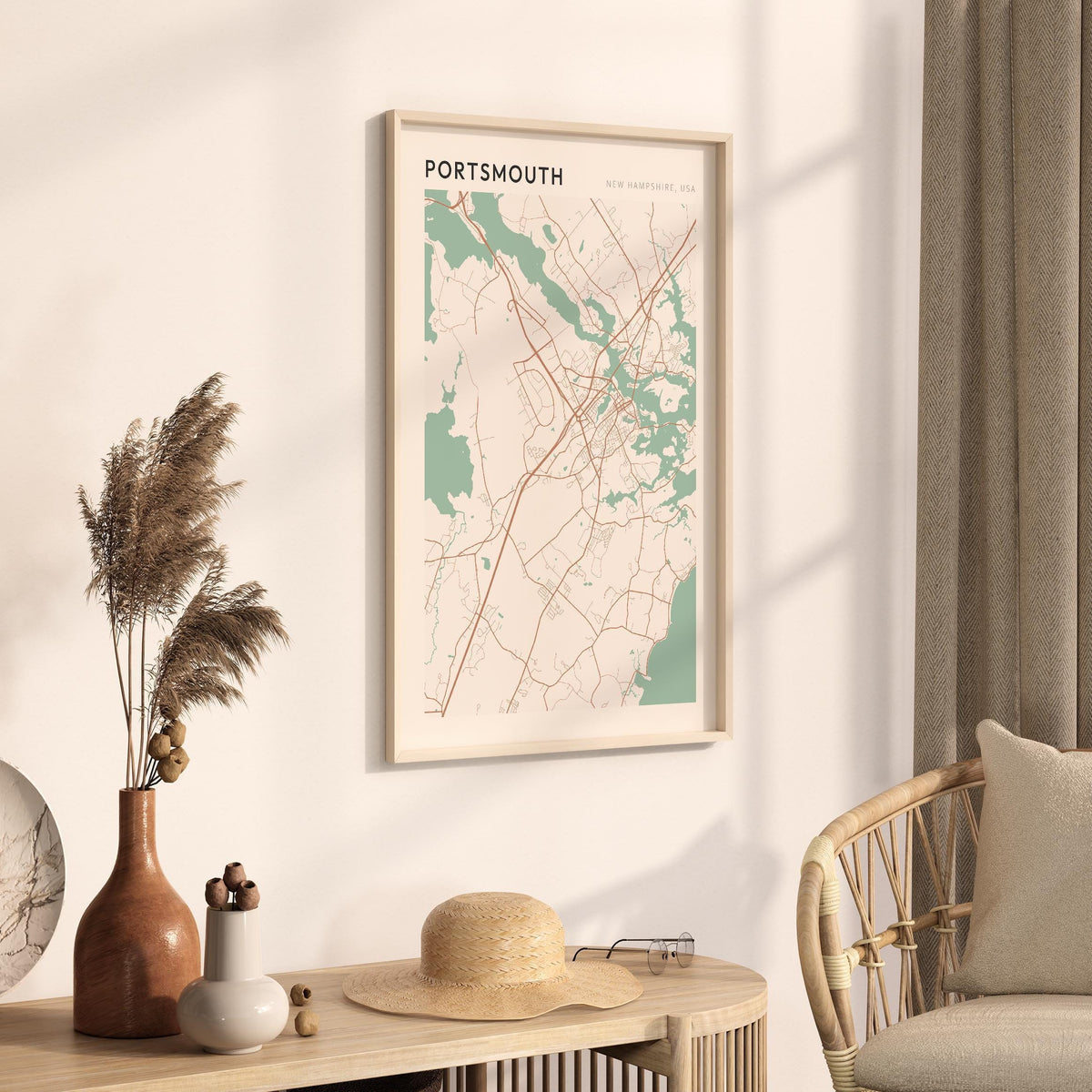 portsmouth, new hampshire map poster - image 2
